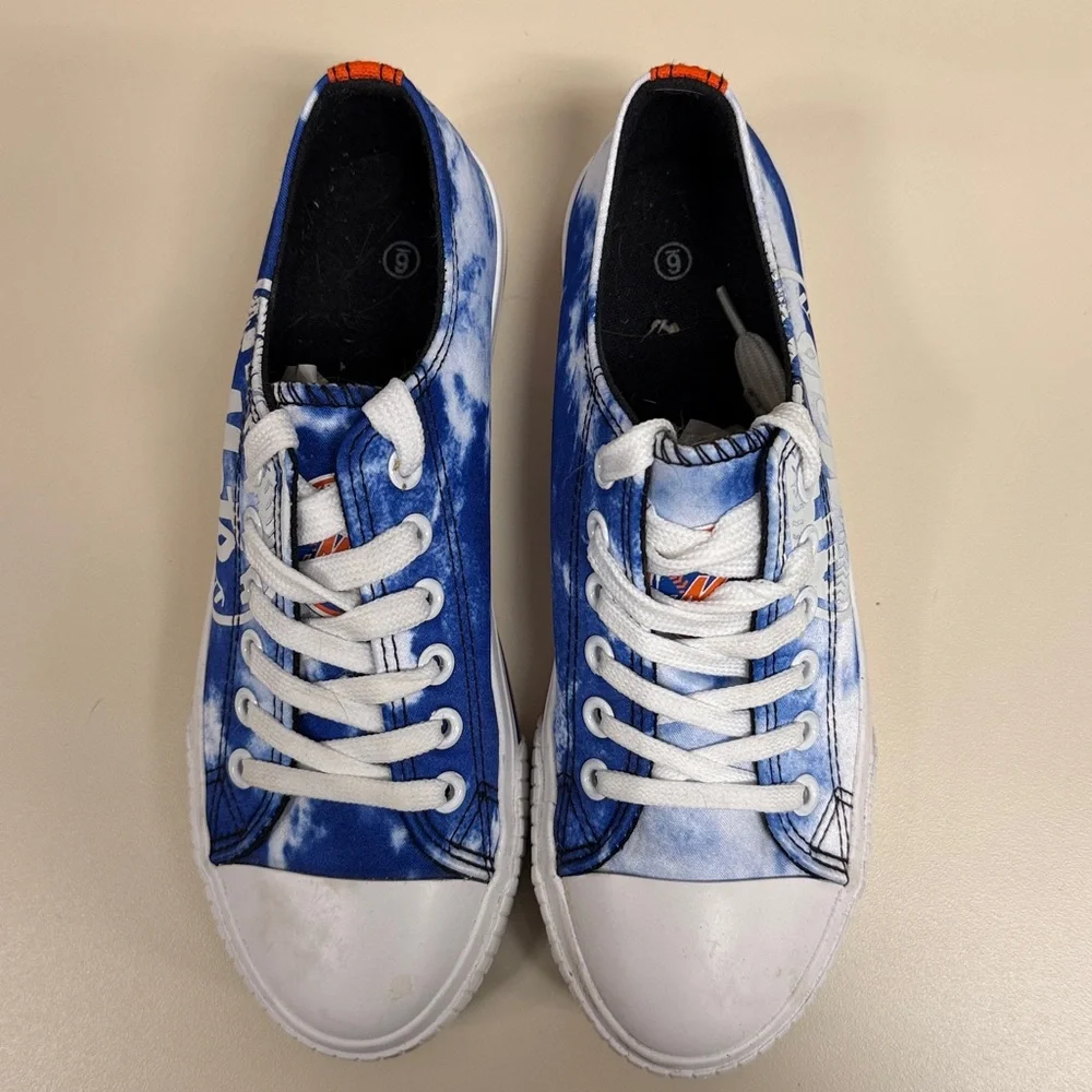 💥MLB NEW YORK METS WOMENS LOW TOP TIE-DYE CANVAS SHOE SIZE: 6 ATHLETIC SHOES